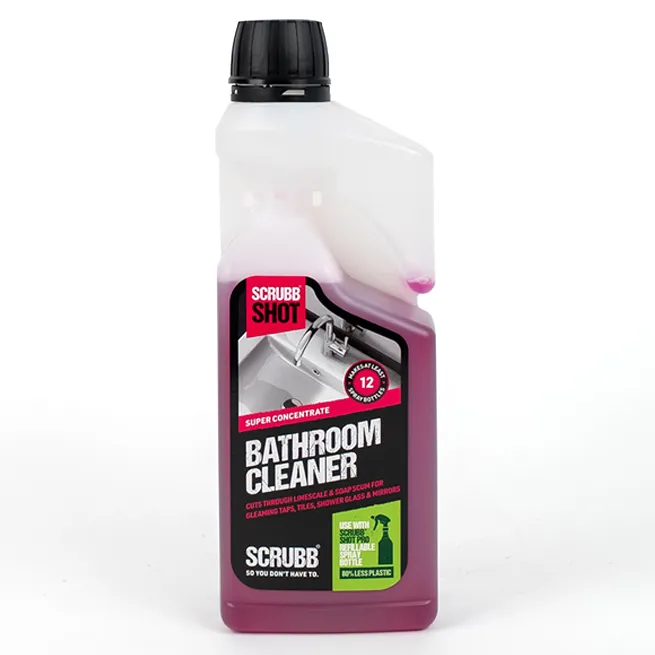 SCRUBB SHOT SUPER CONCENTRATE BATHROOM CLEANER 500ML FRONT