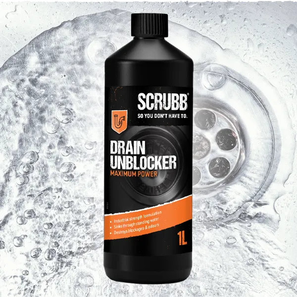 Bottle of Scrubb Drain Unblocker