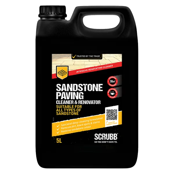 S52 Sandstone Paving Cleaner and Renovator 5L bottle