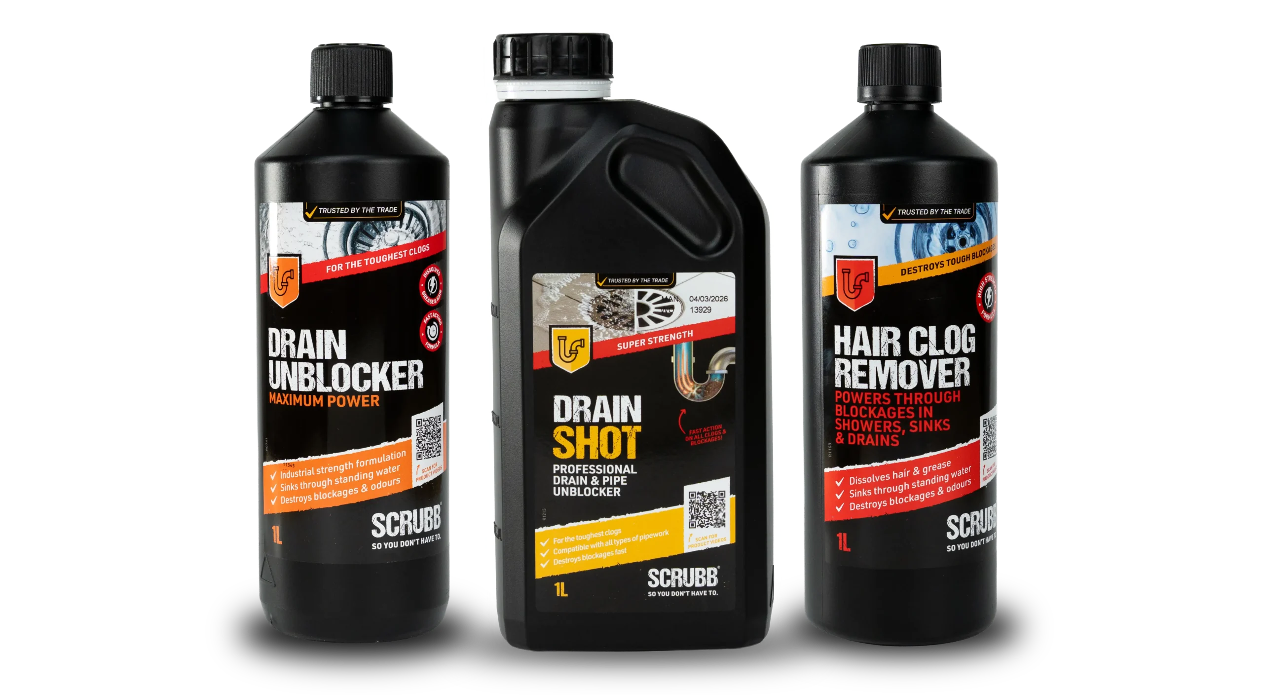 SCRUBB Drain Cleaning Products