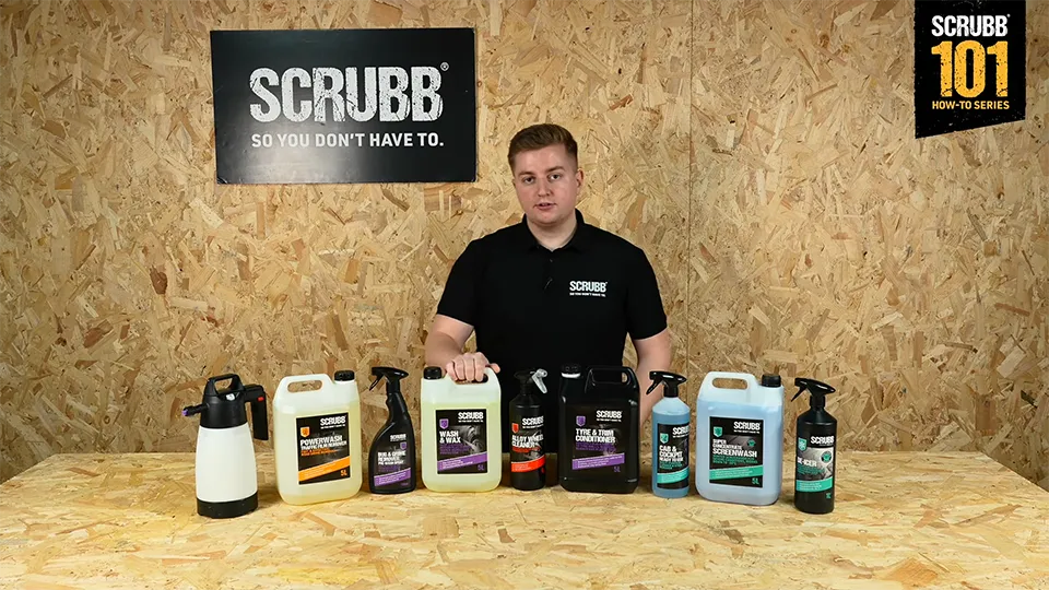 The SCRUBB Car Cleaning Range of products 101